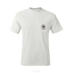 Osiris t-särk valge unisex põlise patu tasku särk Z26R33
